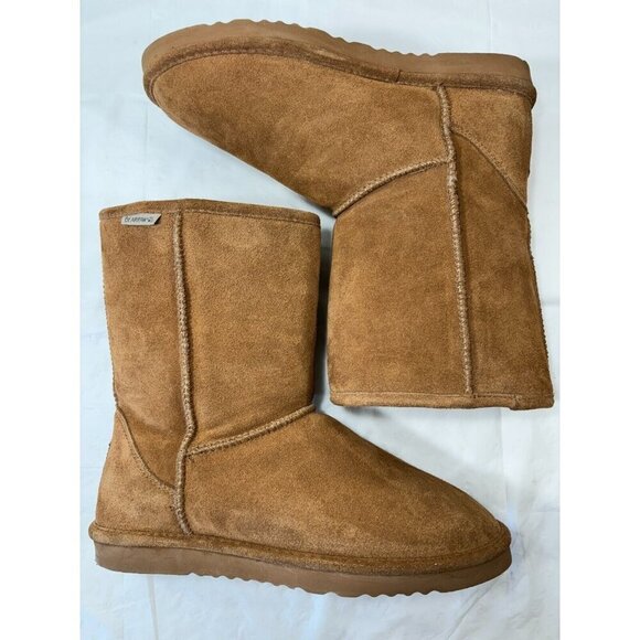 BearPaw Emma Short Suede Boots Hickory Size 11 - Picture 6 of 14